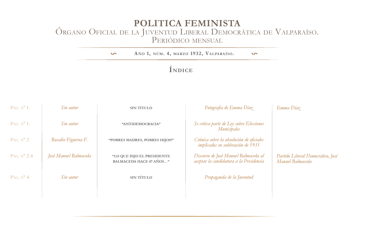 Política Feminista nº 4